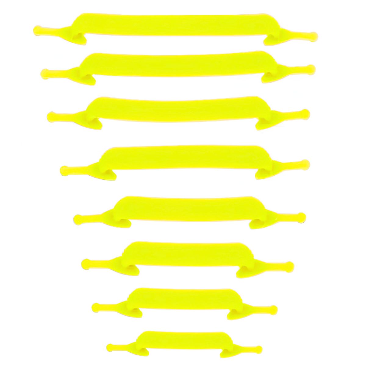 Cadarço De Silicone O Par Elástico Amarelo Cadarço De Silicone O Par Elástico Amarelo